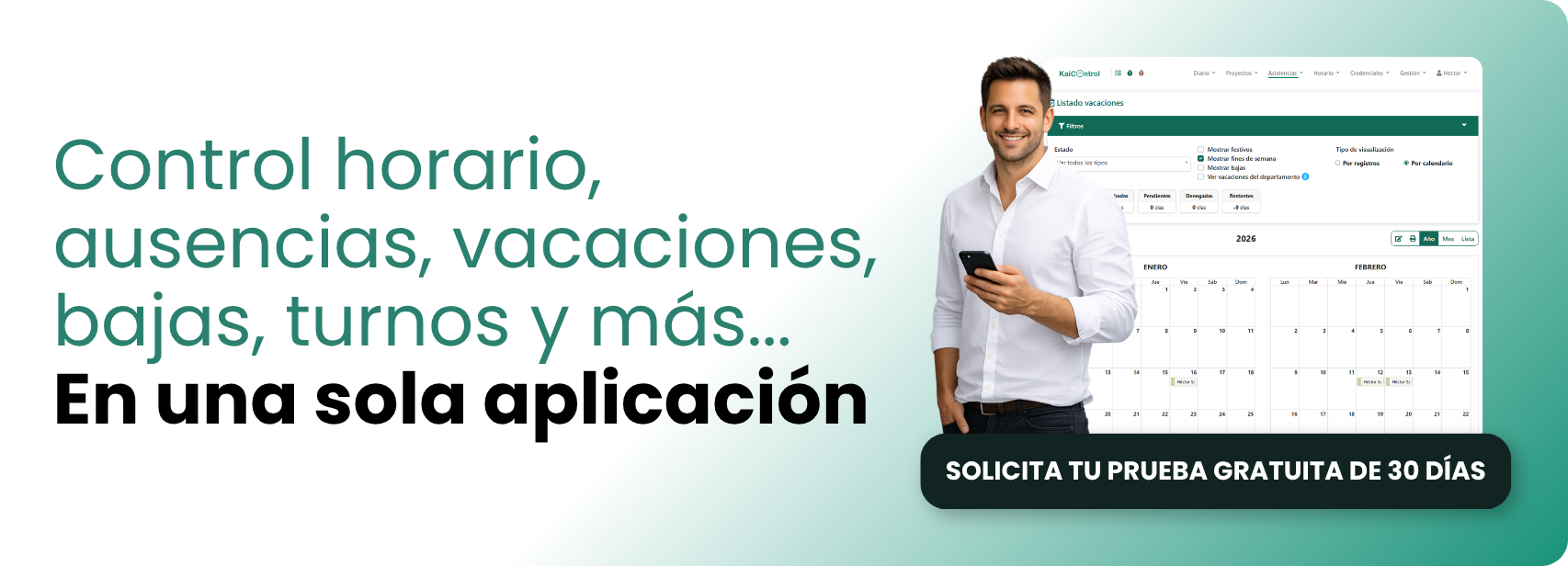 Aplicacion gestion vacaciones empresa